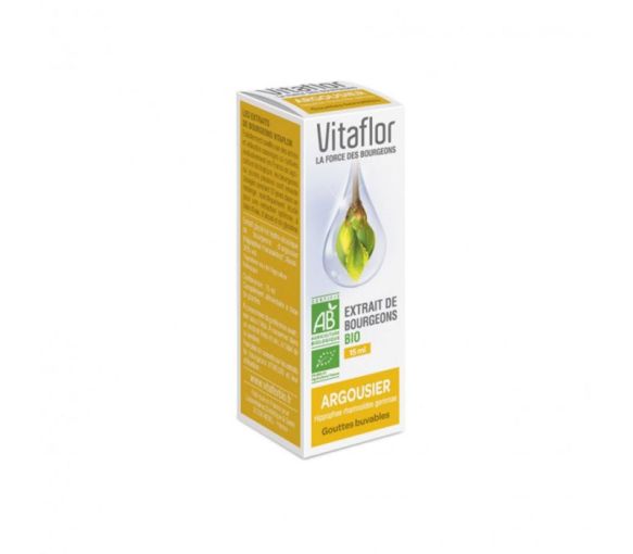 Extrakt aus BIO Sanddornknospen Vitaflor - Flasche mit 15 ml