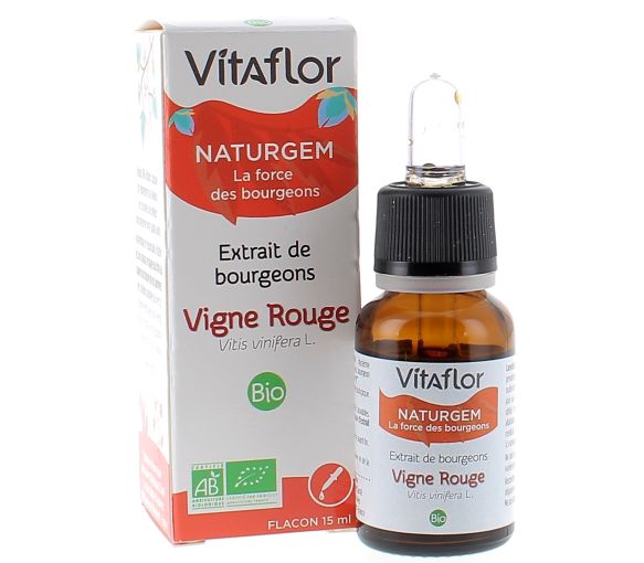 Extrakt aus roten Weintrauben Bio Vitaflor - Flasche mit 15 ml