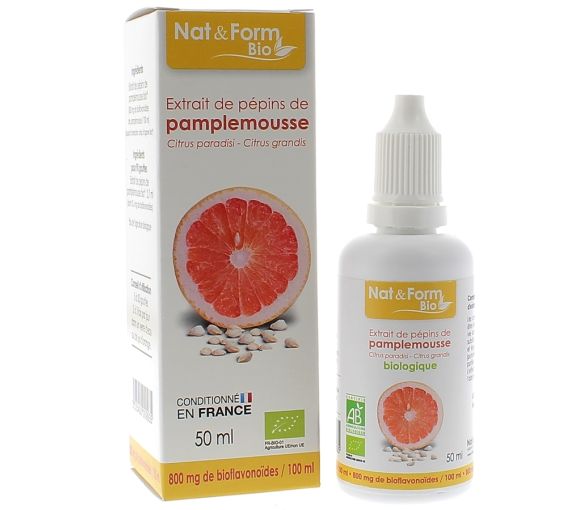 Extrakt aus Grapefruitsamen Nat & Form - Flasche mit 50 ml