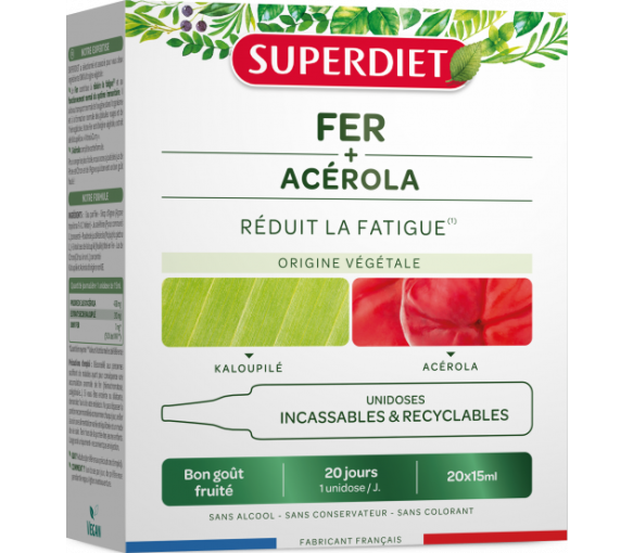 Eisen + Acerola Superdiet - Packung mit 20 Einzeldosen - image 1