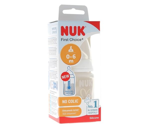 First Choice+ Temperaturkontrollflasche 0-6 Monate NUK - 150 ml Flasche