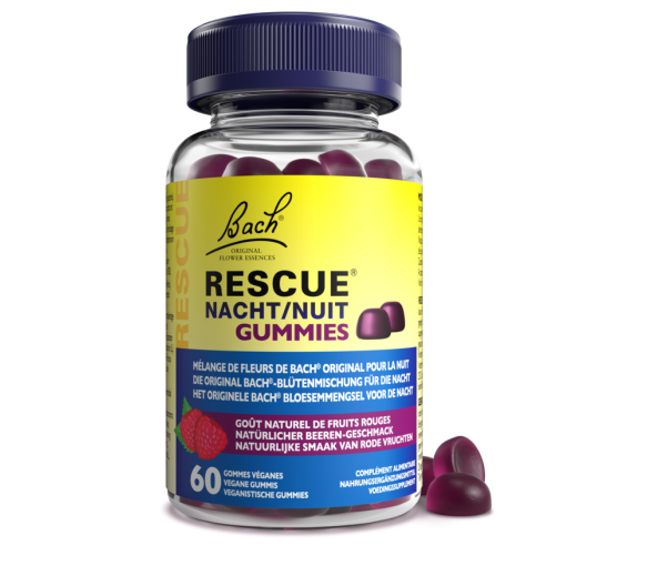 Bach-Blüten Gummies Rescue Nacht Geschmack rote Früchte - 60 Gummis pro Dose - image 1