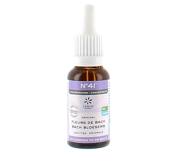 Bachblüten Nr. 41 Konzentration bio Lemon Pharma - Flasche mit 20 ml