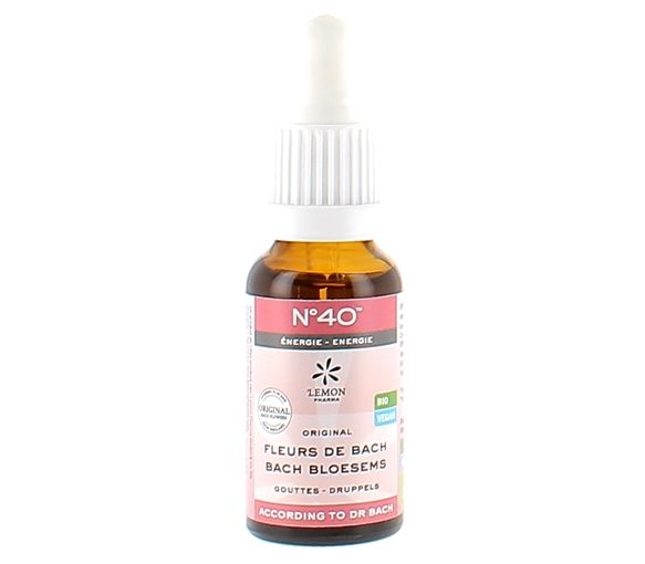 Bachblüten Nr. 40 Bio-Energie Lemon Pharma - Flasche mit 20 ml