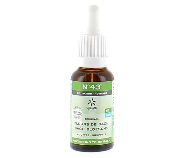 Bachblüten Nr. 43 Motivation bio Lemon Pharma - Flasche mit 20 ml