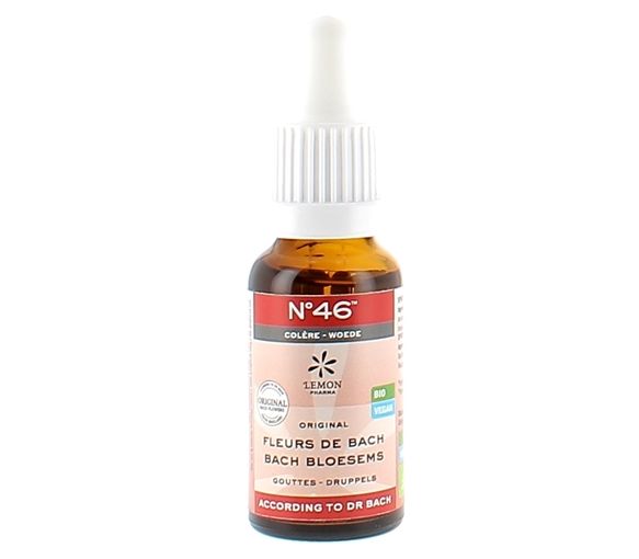 Bachblüten Nr. 46 Wut bio Lemon Pharma - Flasche mit 20 ml