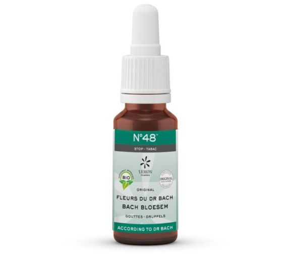 Bach-Blüten Nr. 48 Bio Tabakstopp Lemon Pharma - Flasche mit 20 ml