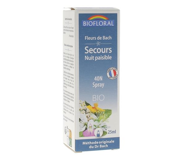 Bachblüten Notfall Nachtruhe 40N Bio-Spray Biofloral - Spray von 25ml
