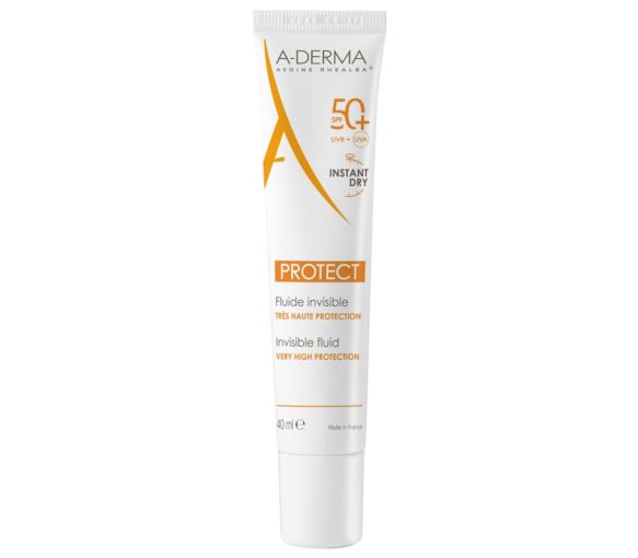 Unsichtbare Schutzfluid SPF50+ A-Derma - 40 ml Tube - image 1