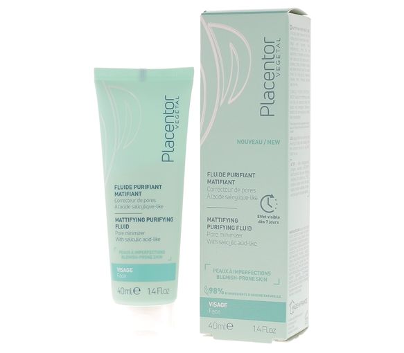 Reinigende und mattierende Flüssigkeit für problematische Haut Placentor vegetal - 40ml Tube - image 1