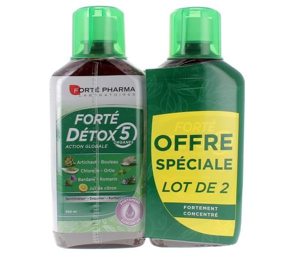 Forté Detox 5 Organ Forté Pharma - 2 x 500 ml Pack