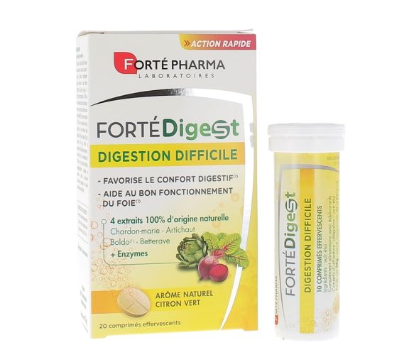 Forté Digest Schwierige Verdauung Forté Pharma - Packung mit 20 Brausetabletten