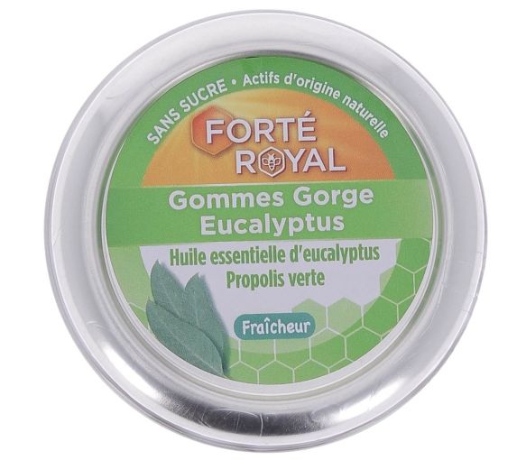 Forté Royale Gummis Hals Eukalyptus Frische Forté Pharma - Packung mit 45 g