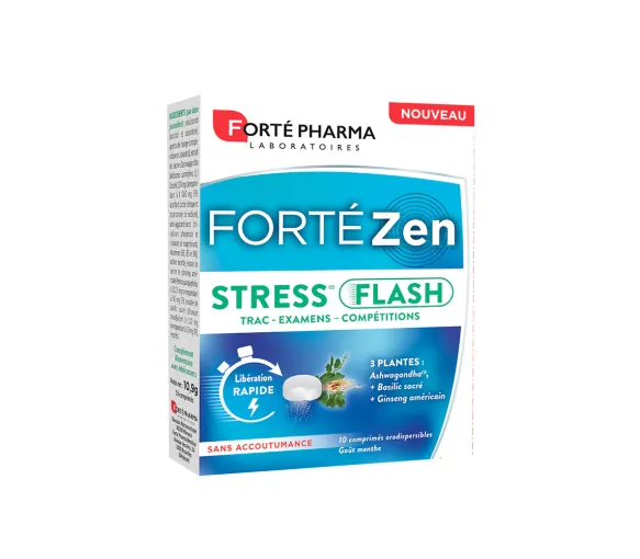 Forté Zen Stress Flash Forte Pharma - Packung mit 10 orodispersiblen Tabletten - image 1