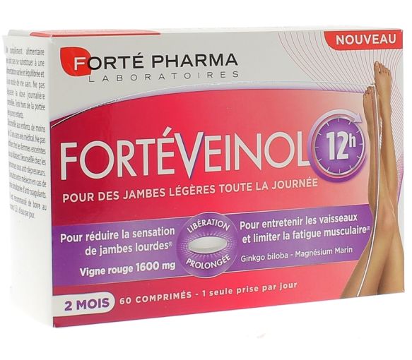FortéVeinol 12h leichte Beine Forté Pharma - Packung mit 60 Tabletten
