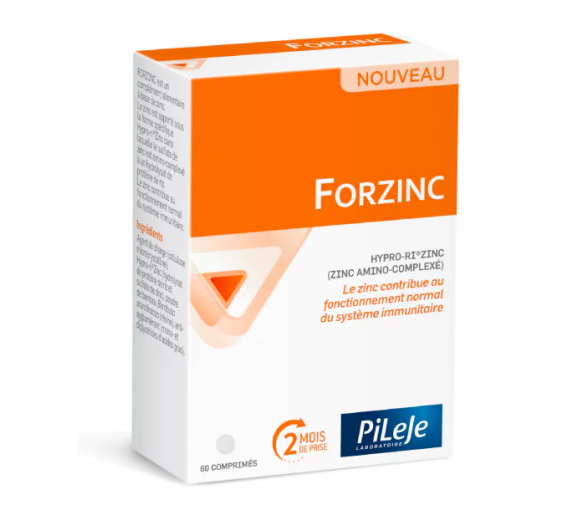 Forzinc Pileje - Packung mit 60 Tabletten
