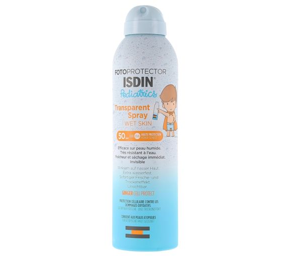 Fotoprotector Pediatrics Spray Transparent Wet Skin SPF50 Isdin - Spray von 250ml