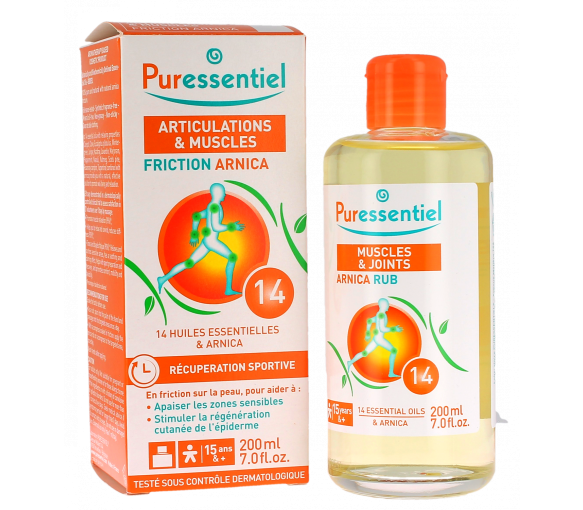Friction Arnica Gelenke & Muskeln Puressentiel - Flasche mit 200 ml
