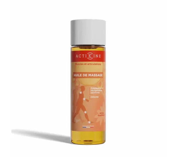 Actikine Massageöl für Muskeln und Gelenke Marke Grün - Flasche mit 200ml