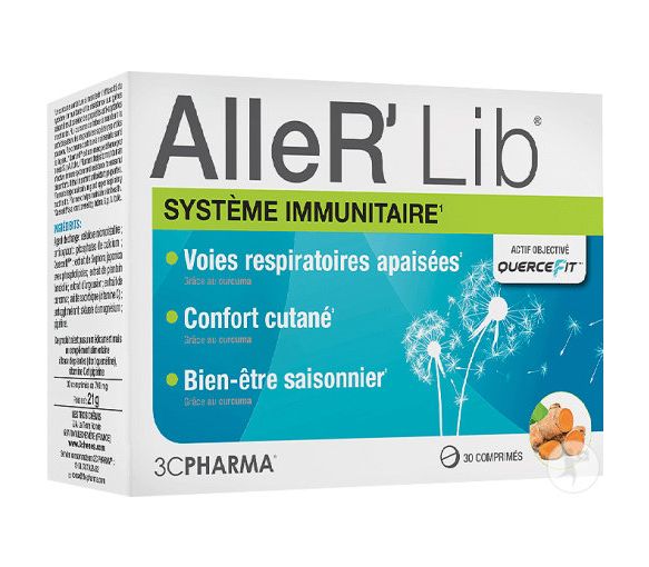 AlleR'Lib Immunsystem 3CPharma - Packung mit 30 Tabletten