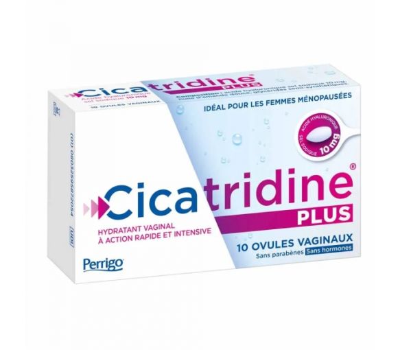 Cicatridine plus vaginale Zäpfchen Perrigo - Packung mit 10 Zäpfchen