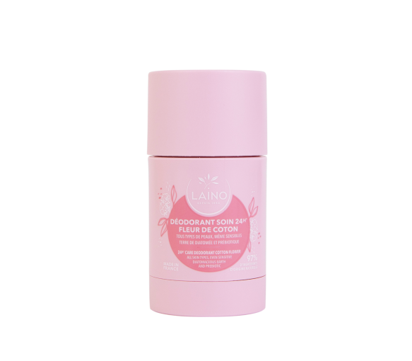 Festes Deodorant Baumwollblüte Laino - 60g Stick - image 1