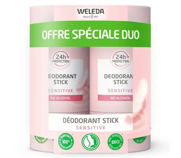 Deodorant Stick Sensitive Weleda - 2er Pack mit 50g Sticks