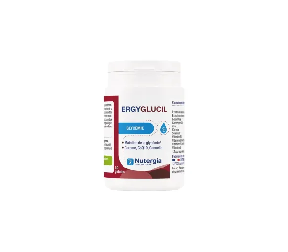 Ergyglucil Blutzucker Nutergia - Packung mit 60 Kapseln - image 1