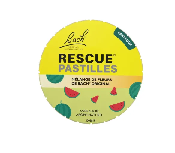 Bach-Blüten Rescue Pastillen Wassermelonen-Geschmack Famadem - Dose mit 50 g - image 1