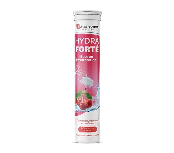 Hydra Forté Feuchtigkeitsbooster mit natürlichem Kirschgeschmack Forté Pharma - 24 Brausetabletten - image 1
