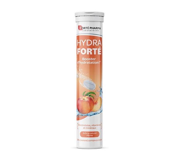 Hydra Forté Feuchtigkeitsbooster mit natürlichem Pfirsichgeschmack Forté Pharma - 24 Brausetabletten - image 1