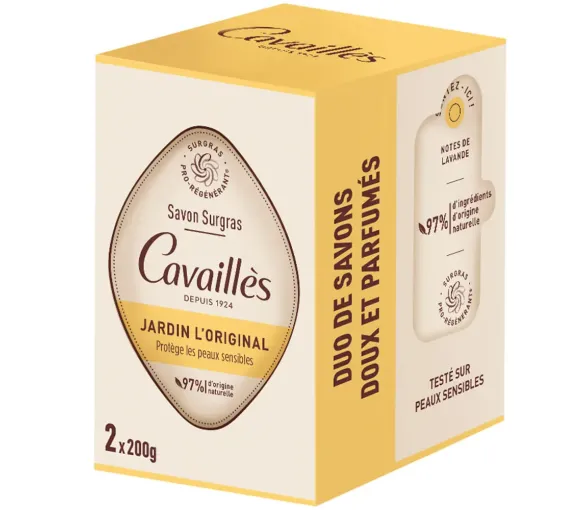 Garten L'Original Überfettende Seife pro-regenerierend Rogé Cavaillès - 2x200g