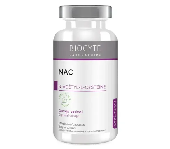 Nac N-Acetyl-L-Cystein Antioxidans Biocyte - Dose von 60 Kapseln