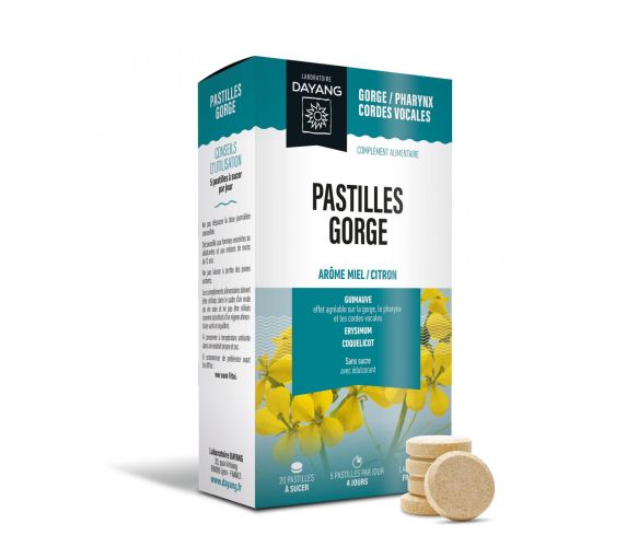 Pastillen für den Hals Dayang - Schachtel mit 20 Lutschtabletten