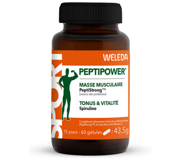 Peptipower Muskelmasse Weleda - Dose mit 60 Kapseln - image 1