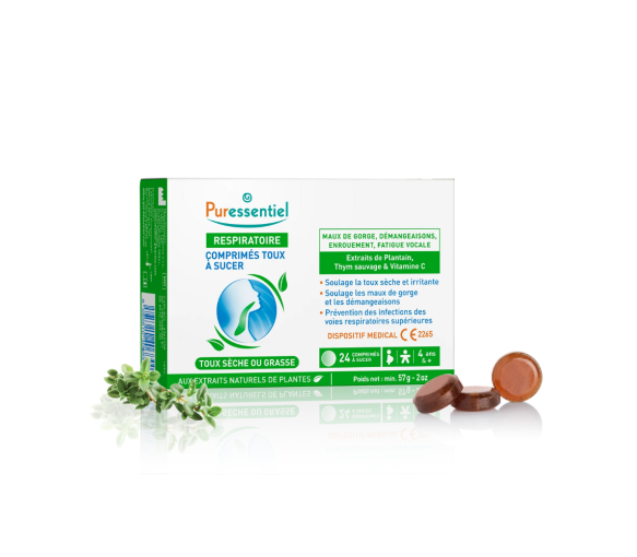 Atemweg Lutschtabletten Puressentiel - Packung mit 24 Lutschtabletten - image 1
