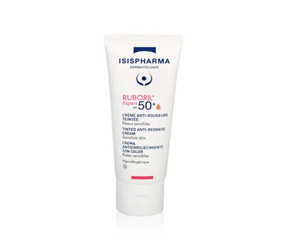 Ruboril Expert 50+ getönte Anti-Rötungen-Creme Isispharma - Tube mit 40 ml