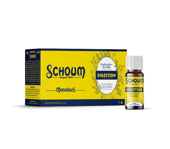 Schoum Verdauung Die Drei Eichen - Schachtel mit 10 Monodosen zu 15 ml