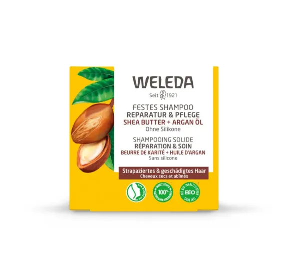 Festes Shampoo Reparatur und Pflege Weleda - 50g Stück - image 1
