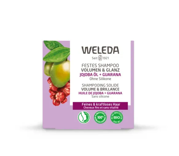 Festes Shampoo für Volumen und Glanz von Weleda - 50g Stück - image 1