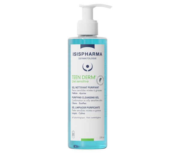 Teen Derm Reinigendes Gel Isispharma - Pumpflasche mit 250ml