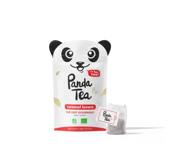Köstlicher grüner Tee Karamell-Liebhaber Panda Tee - 18 Beutel - image 1