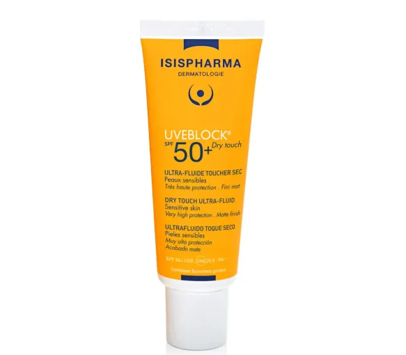 Uveblock SPF50+ ultra-flüssig trockener Touch Isispharma - Tube mit 40 ml