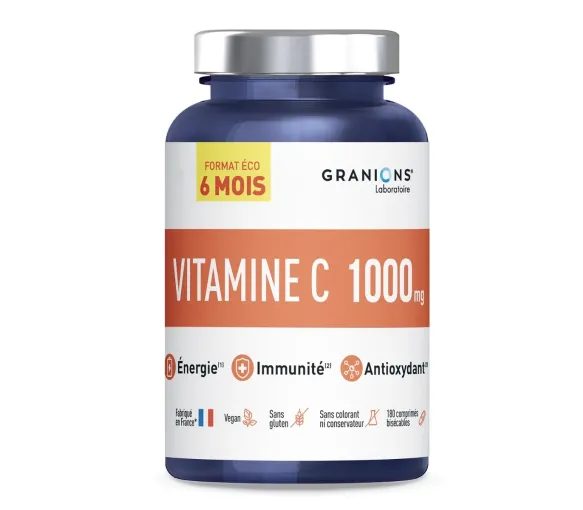 Vitamin C 1000mg Eco format 6 months Granions - jar of 180 tablets - image 1