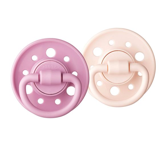 Gaïa Schnuller rund aus Naturkautschuk 0-6 Monate Dodie - 2er Pack Schnuller