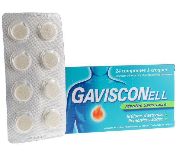 Gavisconell Minze ohne Zucker - 24 Kautabletten