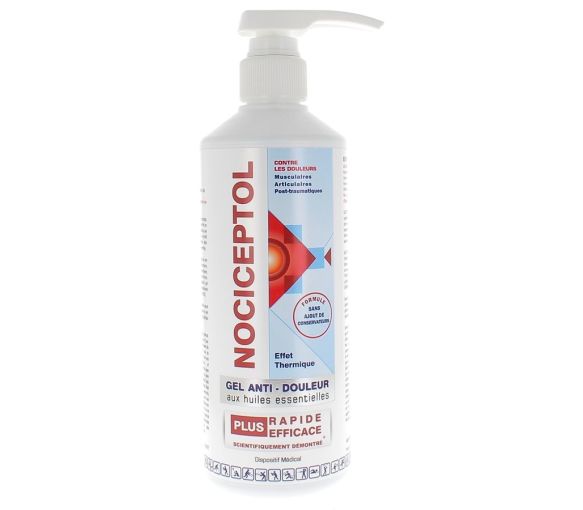 Schmerzlinderndes Gel mit ätherischen Ölen Nociceptol - Flasche mit 500 ml