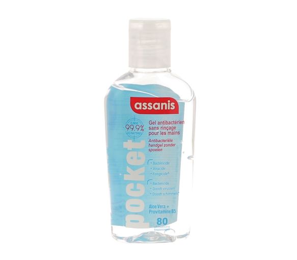 Antibakterielles Handgel ohne Abspülen Assanis - 80 ml Tube