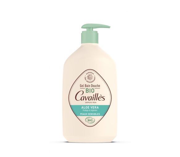 Bio-Duschgel mit überfettendem Aloe-Nektar von Rogé Cavaillès - Pumpflasche 1L