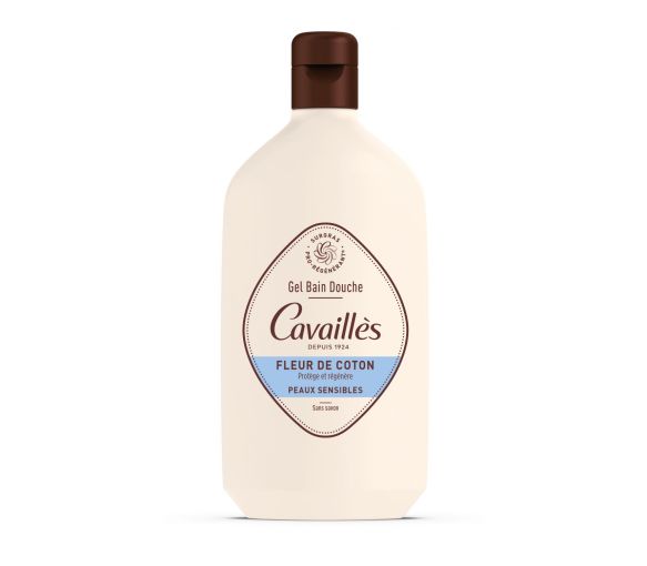 Aktive Überfettung Dusch- und Badegel Baumwollblüte Rogé Cavaillès - Flasche mit 400 ml